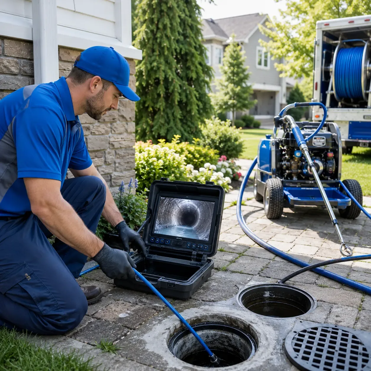 Outdoor drain cleaning professionals serving Hope, ME