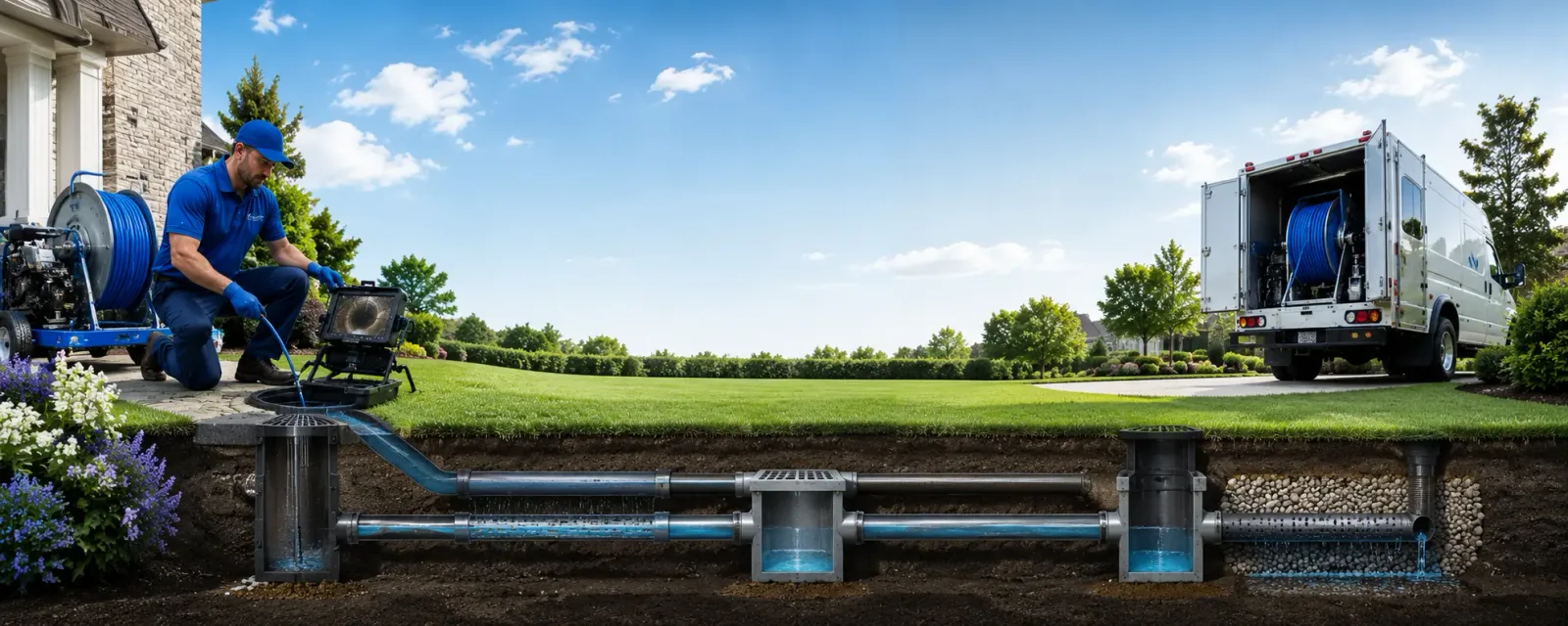Outdoor drain cleaning information for Hope, ME